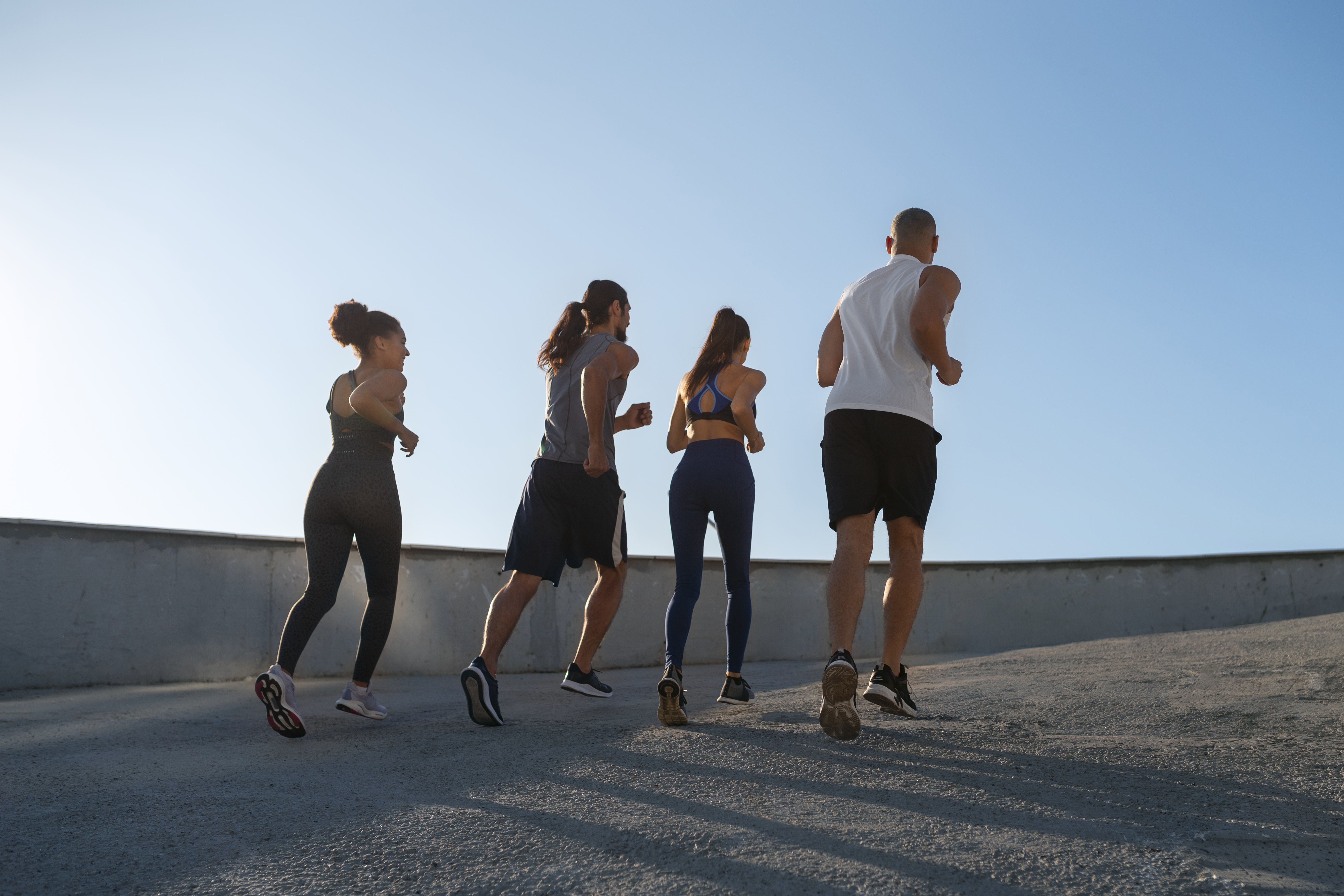 Atleta em treinamento intenso